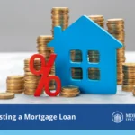 Recasting a Mortgage Loan with a photo of a house and money